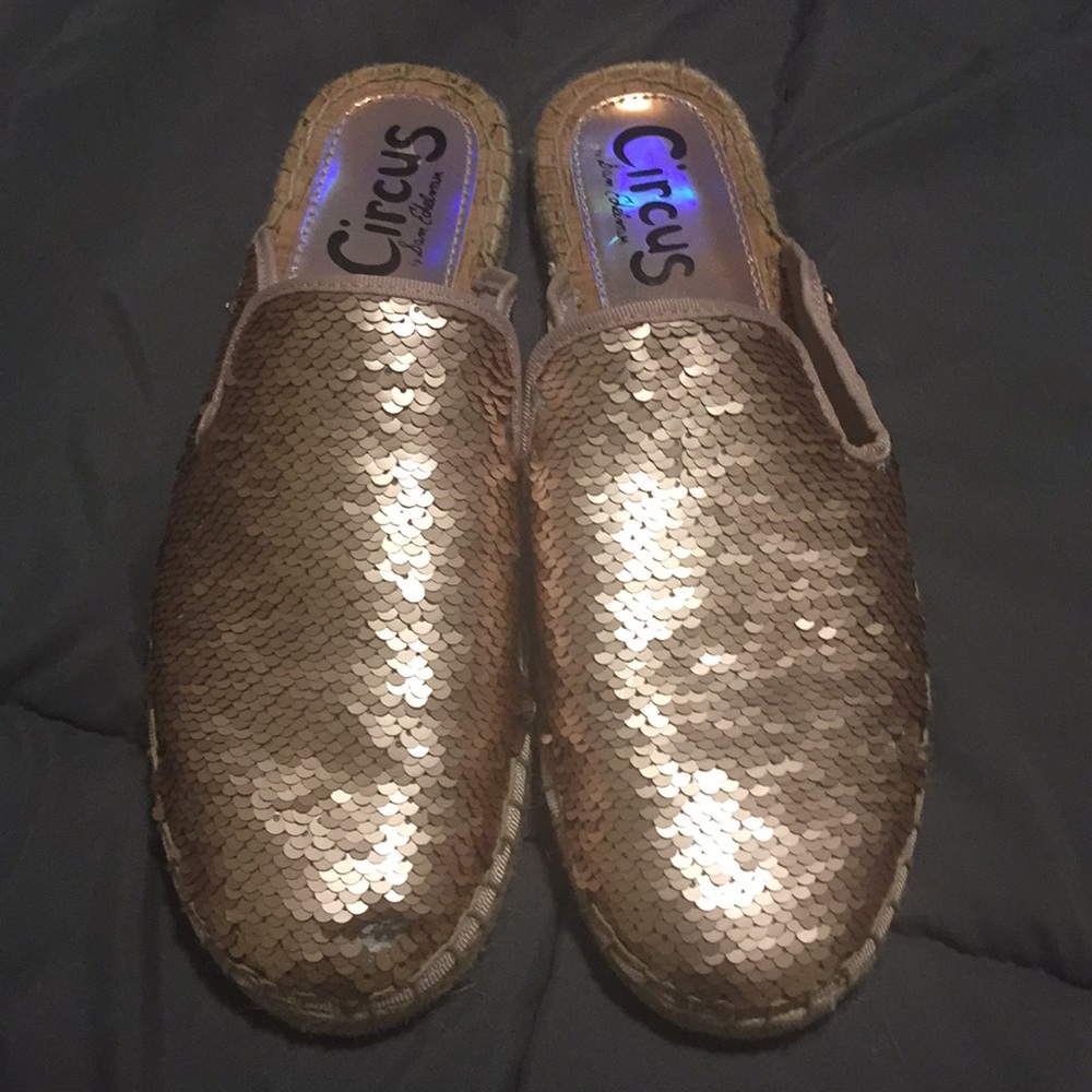 Reversible sequin slides